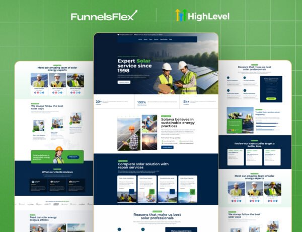 High-Converting Solar Website Template for GoHighLevel