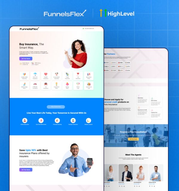 Insurance Funnel For GHL - Convert Clicks Into Clients