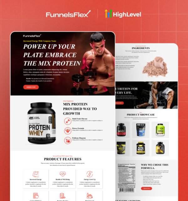 High-Converting Fitness Supplement Funnel