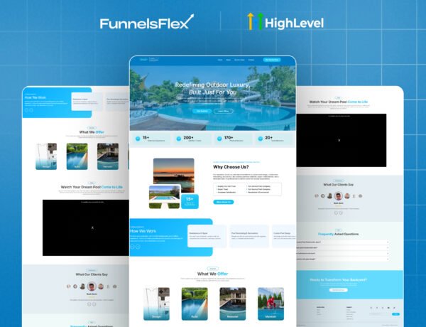 GoHighLevel Pool Service Website Template for Pool Cleaning & Maintenance Businesses