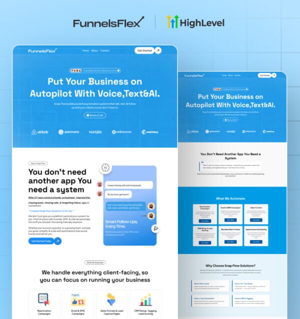 GoHighLevel White Label Website Template – Launch Fast & Impress Clients