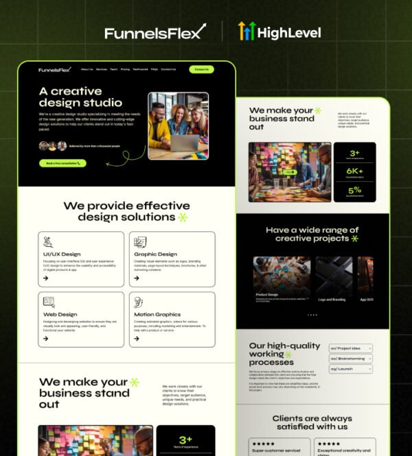 Digital Marketing Funnel Website for GoHighLevel – Boost Leads Fast