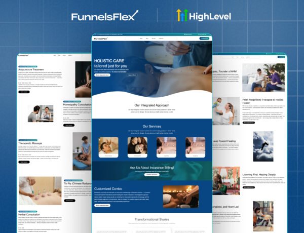 GoHighLevel Holistic Care Website – A Beautiful Template For wellness Purpose