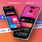 Modern Innovative Link Bio Funnel Template | Bold CRM Funnel for Tech Sellers & Affiliates