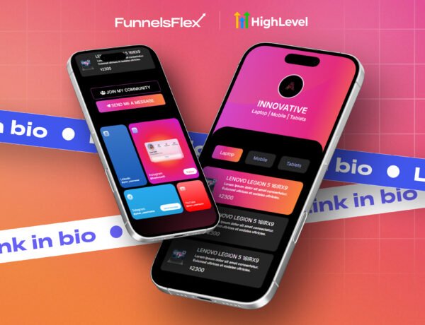 Modern Innovative Link Bio Funnel Template | Bold CRM Funnel for Tech Sellers & Affiliates