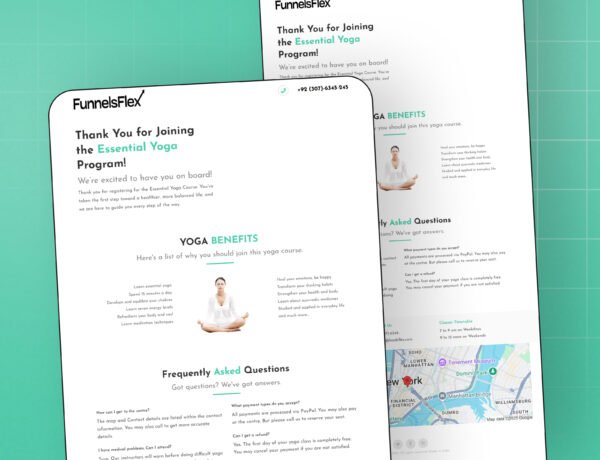 High-Converting Yoga & Meditation Funnel