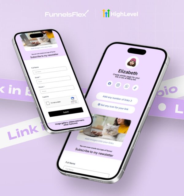 Coaches | Influencer Link Page Bio Funnel Template