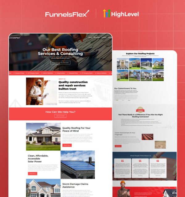 High-Converting Roofing Services Funnel