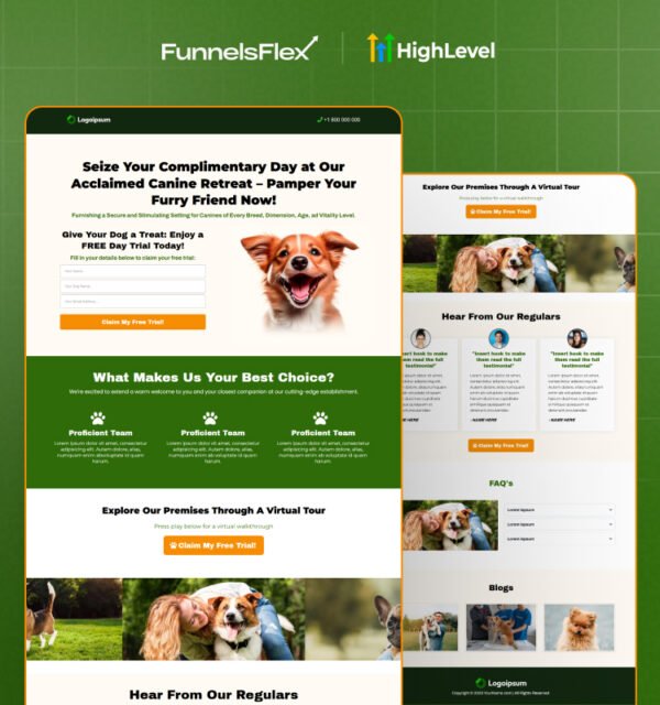 PetCare Funnel Template for GHL – Boost Your Pet Business Online