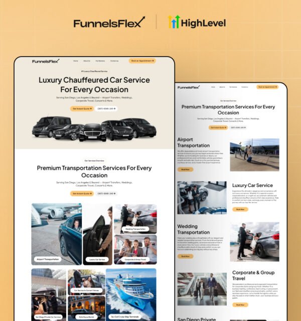 Luxury Transportation Services Template For Every Occasion