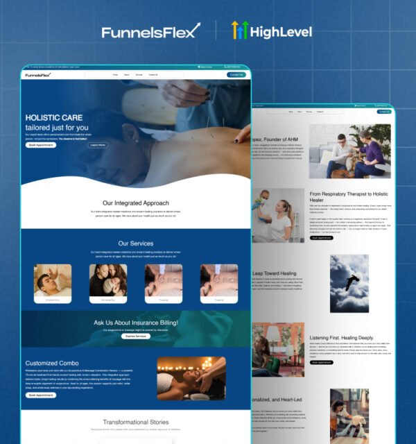 GoHighLevel Holistic Care Website – A Beautiful Template For wellness Purpose