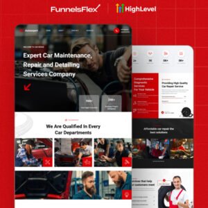 Get More Bookings & Build Trust with a Clean, Modern Auto Repair Funnel!