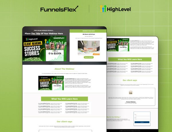 High-Converting GoHighLevel Sales Funnel