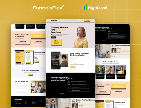 High-Converting GoHighLevel Website Template for Women Entrepreneurs