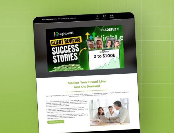 High-Converting GoHighLevel Sales Funnel