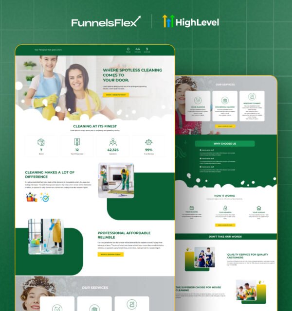 High-Converting Cleaning Services Funnel