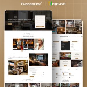 Hotel Booking GoHighLevel website templete