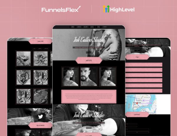 GoHighLevel Tattoo Funnel Template | High-Converting Sales Funnel for Tattoo Studios
