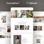 GoHighLevel Interior Design Website Template, Modern GHL Website for Interior Stylists, Professional Home Decor Design