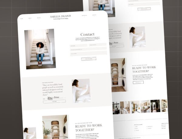 GoHighLevel Interior Design Website Template, Modern GHL Website for Interior Stylists, Professional Home Decor Design