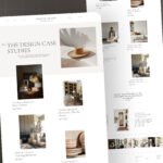 GoHighLevel Interior Design Website Template, Modern GHL Website for Interior Stylists, Professional Home Decor Design