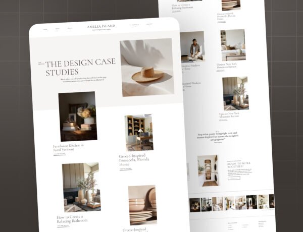 GoHighLevel Interior Design Website Template, Modern GHL Website for Interior Stylists, Professional Home Decor Design