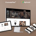 GoHighLevel Barber Shop Website Template, GHL Salon Website Template, Modern Barber Booking Funnel, Luxury Salon Website GHL