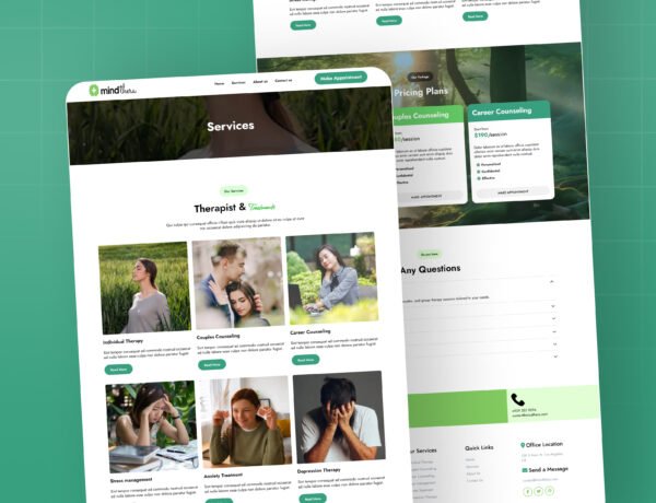 GoHighLevel Psychology and Wellness Website Template | Therapy Consulting Funnel