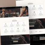 GoHighLevel Barber Shop Website Template, GHL Salon Website Template, Modern Barber Booking Funnel, Luxury Salon Website GHL