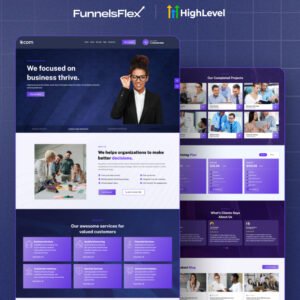 GoHighLevel Consulting Business Funnel | Sales, Booking & Thank You Pages for Coaches