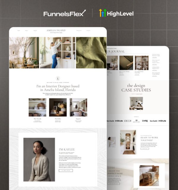 High-Converting Interior Design Website Template – Documentation The GoHighLevel Interior Design Website Template is built specifically for interior designers, decorators, and home improvement experts. This professionally designed template helps you showcase your work, connect with potential clients, and convert visitors into paying customers. With a sleek, modern, and fully customizable layout, it’s optimized for trust-building, lead generation, and real bookings—all inside GoHighLevel. Watch the step-by-step setup guide: Watch Here How to Import the Interior Design Website Template into Your GoHighLevel Account Log In to GoHighLevel Access your GoHighLevel account in your browser. Click on the Import Link Use the provided import link: Import Template Add to Your Sub-Account When prompted, click Import Funnel/Website. Start Customizing Open the template in your sub-account and begin tailoring it to your brand. ⚠️ Important: Import this template into only one sub-account to avoid issues with removal across multiple accounts. Website Customization Guide 1. Update Website URL Navigate to Sites > Funnels/Websites in GoHighLevel. Open the Interior Design Website. Go to Settings > Domain/Path. Enter your custom domain or funnel path. Click Save Changes. 👉 Ensure your domain DNS is properly configured in GoHighLevel before assigning. 2. Customize Template Colors Open the template in the Page Editor. Select any section, row, or element. Adjust background, button, or text colors using your brand’s hex codes. Save changes and preview them live. 3. Replace Images with Your Work In the editor, click an Image Element. Choose Replace Image. Upload your portfolio images, project visuals, or branded photos. Resize/align as needed, then Save. 4. Connect Forms & Booking Calendar Open the Contact Page or form section. Select the form or calendar element. Link it to your GoHighLevel calendar. Configure time slots, form fields, and confirmations. Save and test the connection. 5. Add Links to Social Media Publish your website via the Settings tab. Copy the Live URL. Paste it into your Instagram, Facebook, LinkedIn, or Pinterest bios. Test on mobile for responsiveness. Pages Included in the Interior Design Website Template Home Page – Modern landing page introducing your services. About Page – Share your story, background, and values. Design Page – Highlight your design approach and philosophy. Portfolio Page – Showcase completed projects with visuals and details. Contact Page – Easy inquiry and booking with integrated forms and calendar. Features Overview One-click import into GoHighLevel Fully mobile-responsive and fast-loading Professionally designed for interior design & home décor services Drag-and-drop editing (no coding required) Portfolio showcase for past projects Optimized for lead generation with CTAs and inquiry forms Built for GoHighLevel CRM, forms & automations What’s Included Access to all pages: Home, About, Design, Portfolio, Contact Step-by-step video tutorials for setup & customization 14-day free support for branding help, edits & onboarding Optional pre-customization service with: Logo upload Brand colors Contact info & links Who This Template Is For Interior designers building their first professional site Home décor specialists growing their client base Remodelers & contractors offering design services Freelance decorators showcasing portfolios Agencies reselling GoHighLevel design solutions Why Choose This Template Saves time – Skip building from scratch Client-focused – Guides visitors to book services Flexible – Works for design, décor, remodeling, or staging Professional branding – Showcases creativity & trust Automation-ready – Integrated with GoHighLevel CRM What You Will Receive Home, About, Design, Portfolio & Contact pages Lead capture & booking forms Fully-configured appointment booking system Editable branding tools (colors, fonts, icons, sections) Documentation & step-by-step guides Lifetime updates + free support 100% mobile-friendly design Easy drag-and-drop customization Ready-to-use with GoHighLevel CRM & automation Call to Action If you want a website that highlights your work, attracts more clients, and helps grow your design business, this GoHighLevel Interior Design Website Template is the perfect choice. With modern design, seamless customization, and built-in lead generation, you’ll be ready to impress from day one. GoHighLevel Interior Design Website Template, Modern GHL Website for Interior Stylists, Professional Home Decor Design