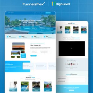 GoHighLevel Pool Service Website Template for Pool Cleaning & Maintenance Businesses