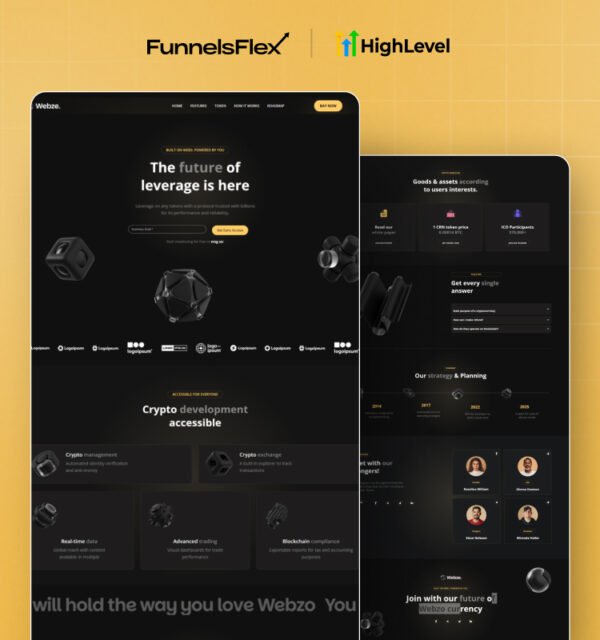 Best GoHighLevel Crypto Funnel Template | Designed for Traders & Startups