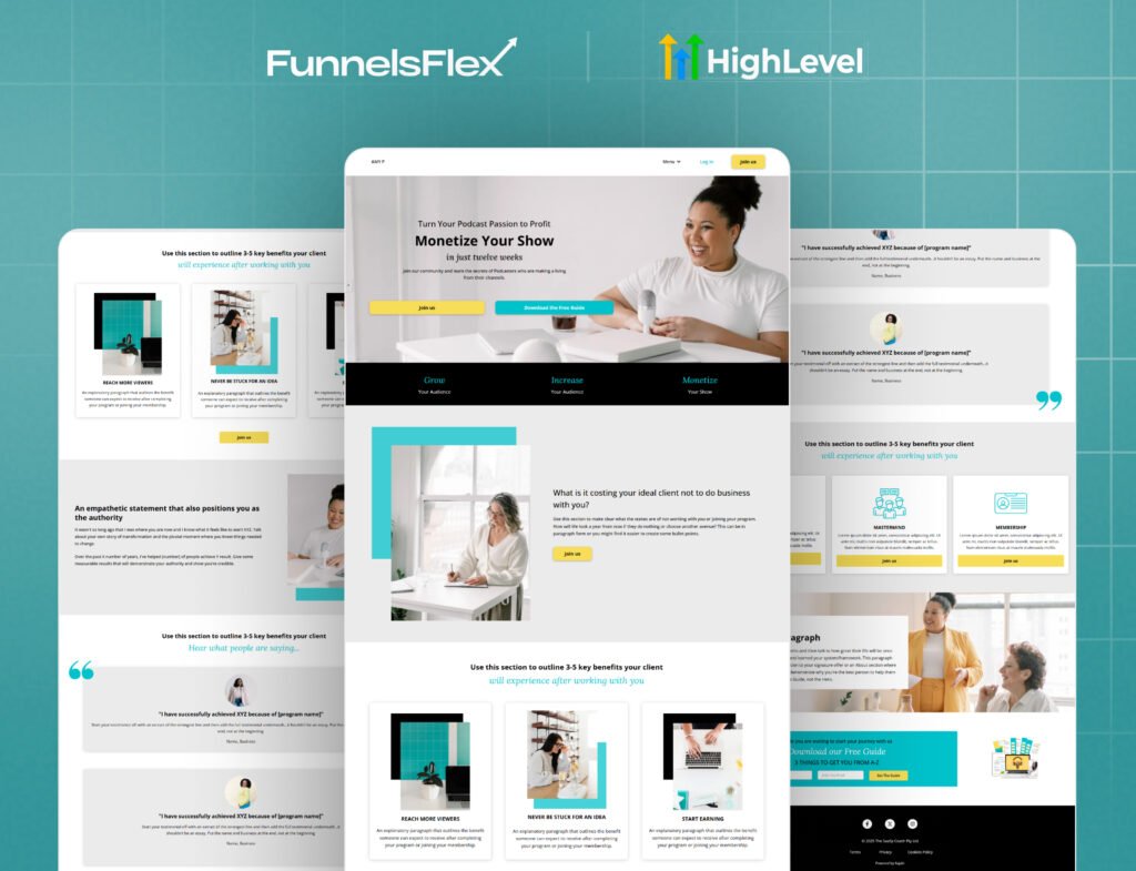 GoHighLevel Course Launch Funnel Template | Online Course Sales Funnel for Coaches, Trainers & Educators