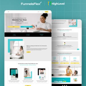 GoHighLevel Course Launch Funnel Template | Online Course Sales Funnel for Coaches, Trainers & Educators