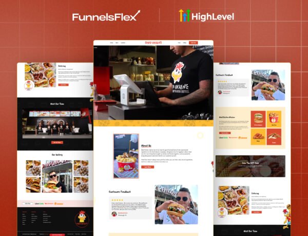 GoHighLevel Food Order Website Template for Restaurants, Cafes & Delivery Brands