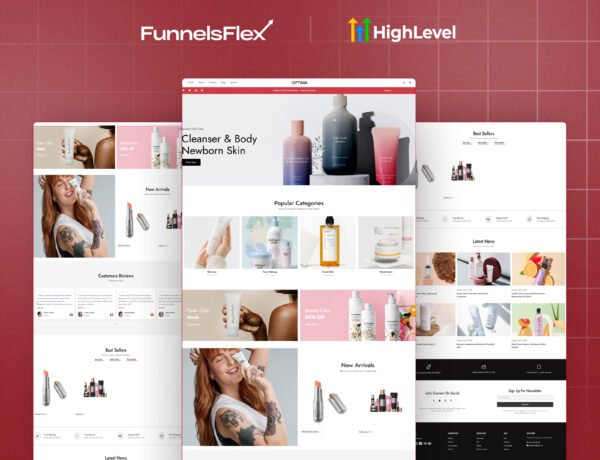 GHL E-Commerce Funnel for Beauty, Lifestyle & Online Store Brands