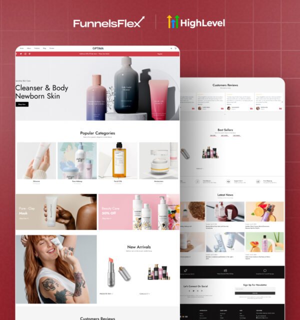 GHL E-Commerce Funnel for Beauty, Lifestyle & Online Store Brands