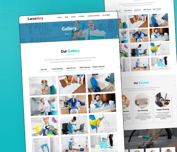 GoHighLevel Laundry Website Template – A Complete Booking System for Laundry & Dry Cleaning Businesses