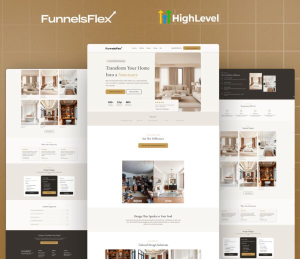 GoHighLevel Interior Design Funnel