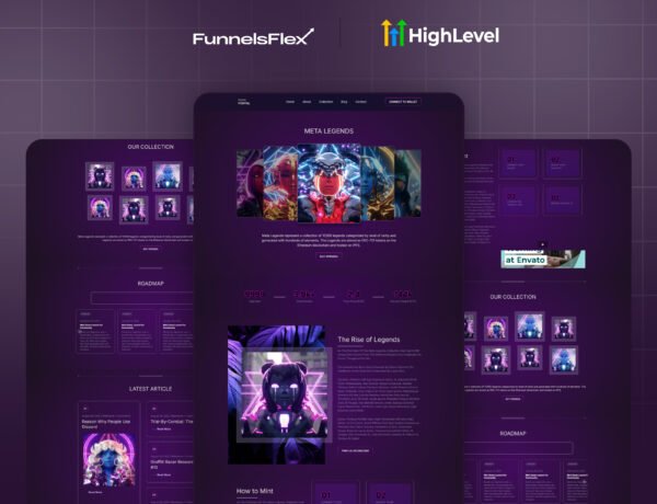 GoHighLevel NFT Portfolio Funnel – Premium Launch Template for NFT Creators