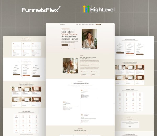 GoHighLevel Virtual Assistant Website Template