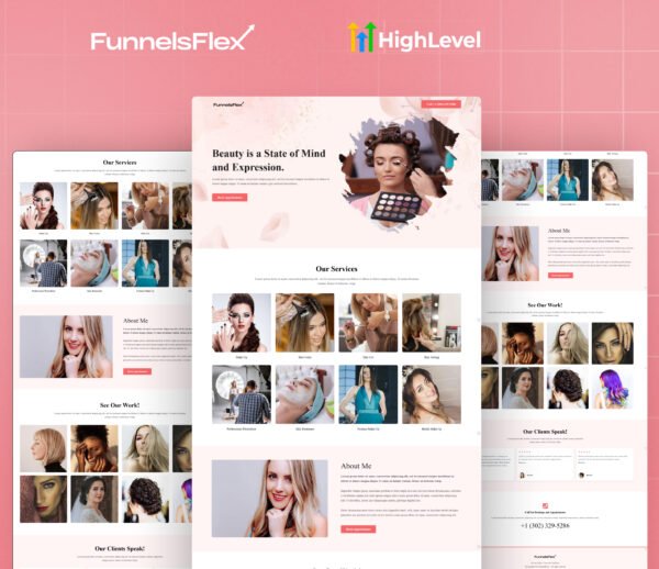 High-Converting GoHighLevel Beauty Funnel Template for Beauty Lead Generation