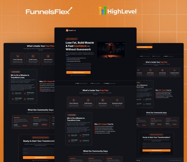 GoHighLevel Funnel Template for Coaching