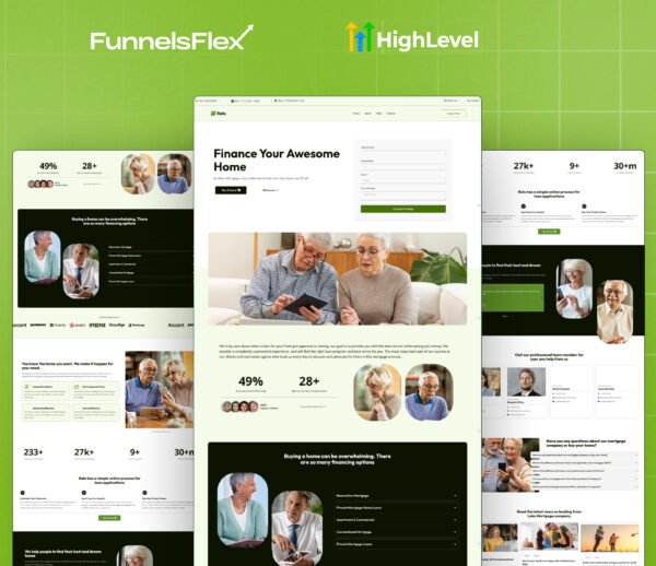 Done-for-You GoHighLevel Mortgage Funnel for Lead Generation