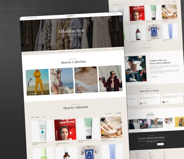 GoHighLevel Fashion Ecommerce Store Website Template | Minimal & Aesthetic Online Store for Brands
