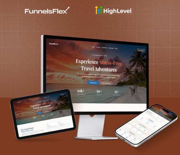 GoHighLevel Travel Agency Funnel – Editable GoHighLevel Template for Travel Services