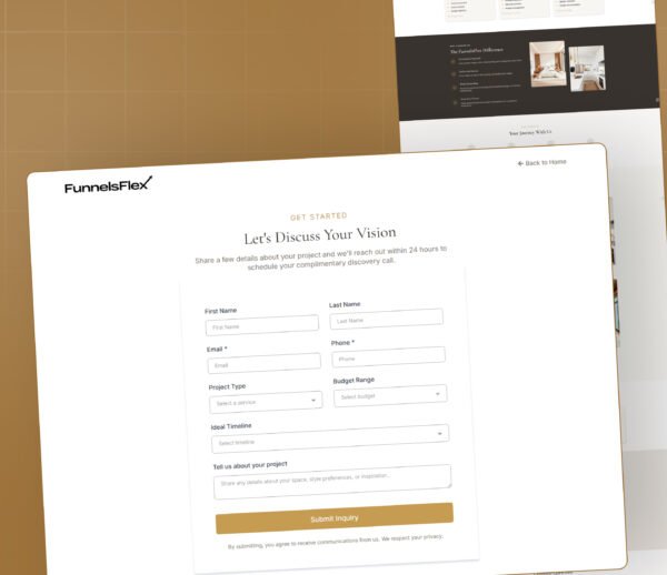 GoHighLevel Interior Design Funnel