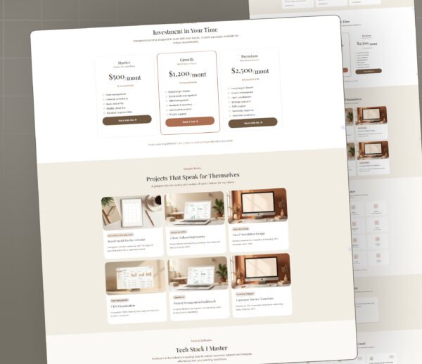 GoHighLevel Virtual Assistant Website Template
