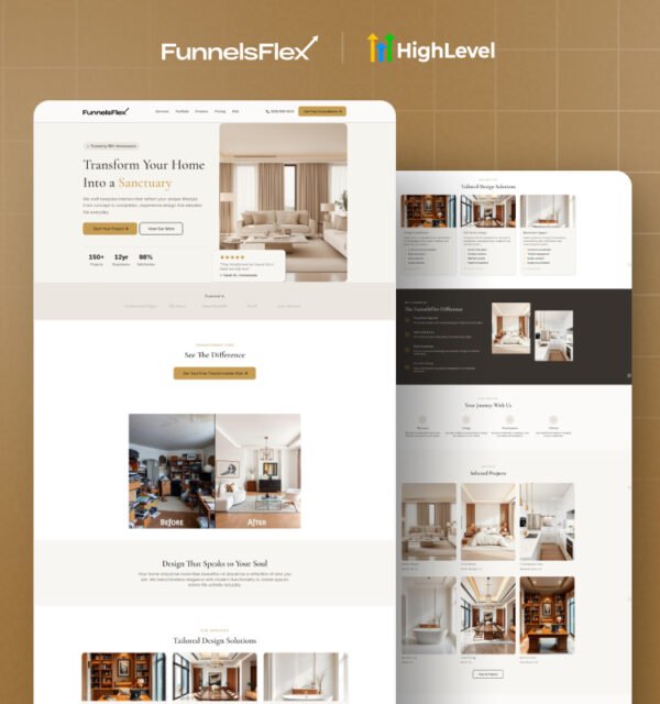 GoHighLevel Interior Design Funnel